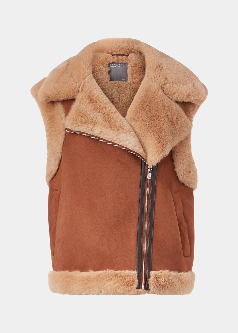 Brown Aviator Gilet