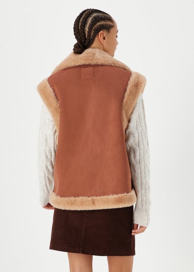 Brown Aviator Gilet