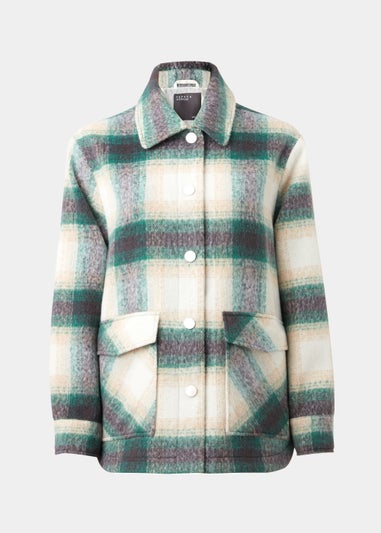 Green Check Shacket
