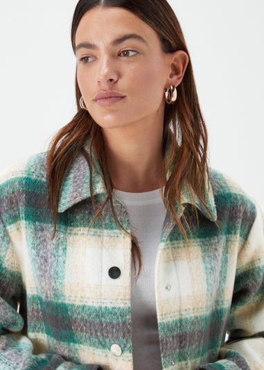 Green Check Shacket