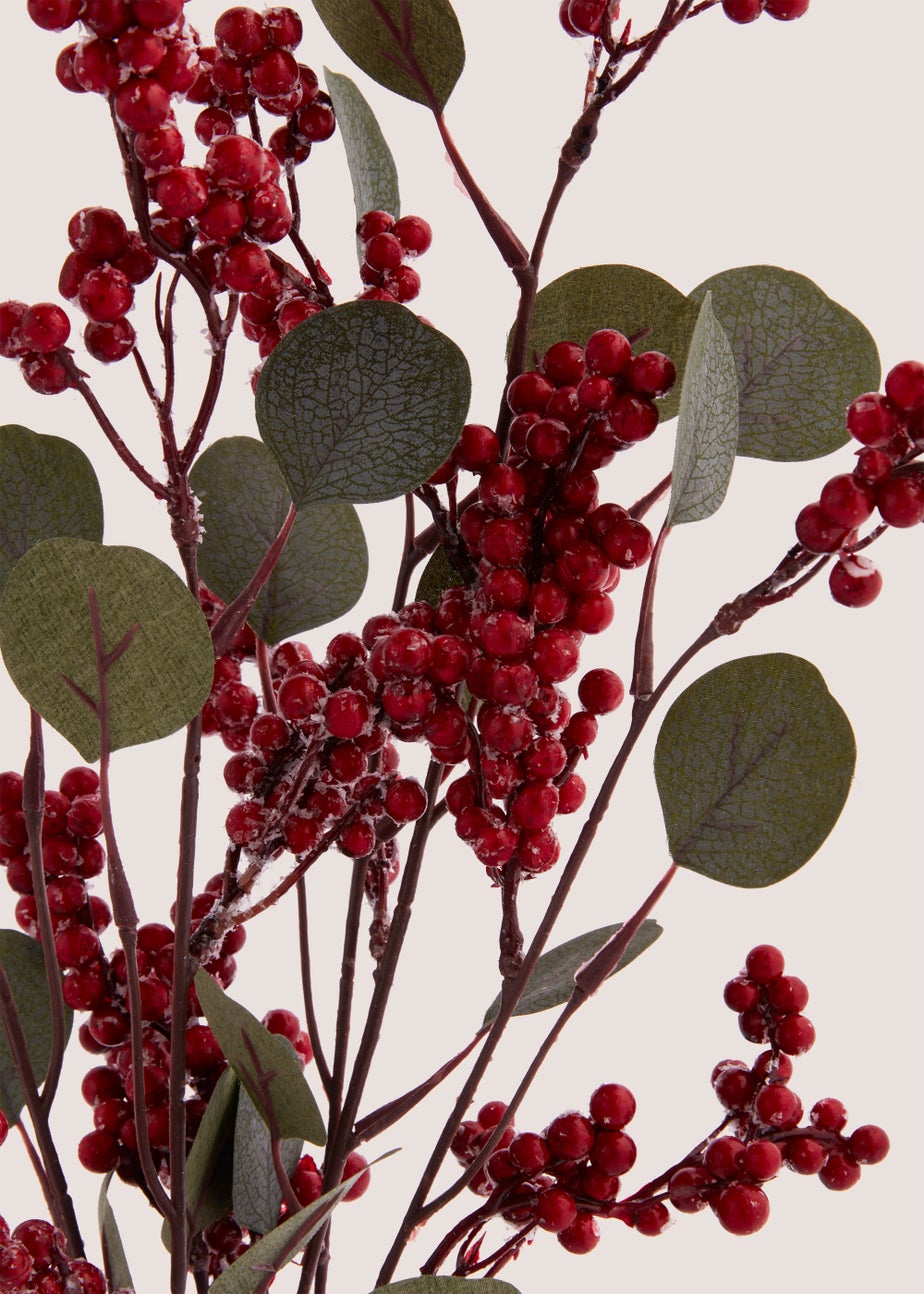 Berries in Gold Vase (27cm x 55cm)