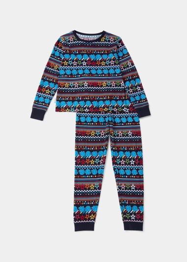 Kids Alder Hey Navy Jersey Pyjama Set (9mths-23mths)