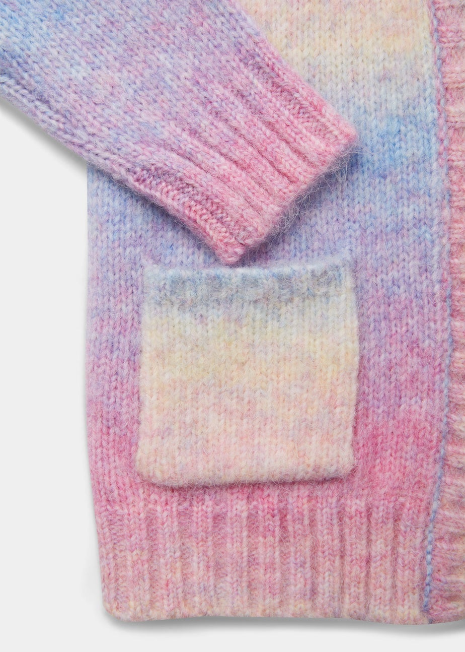 Girls Multicoloured Fluffy Cardigan (4-13yrs)