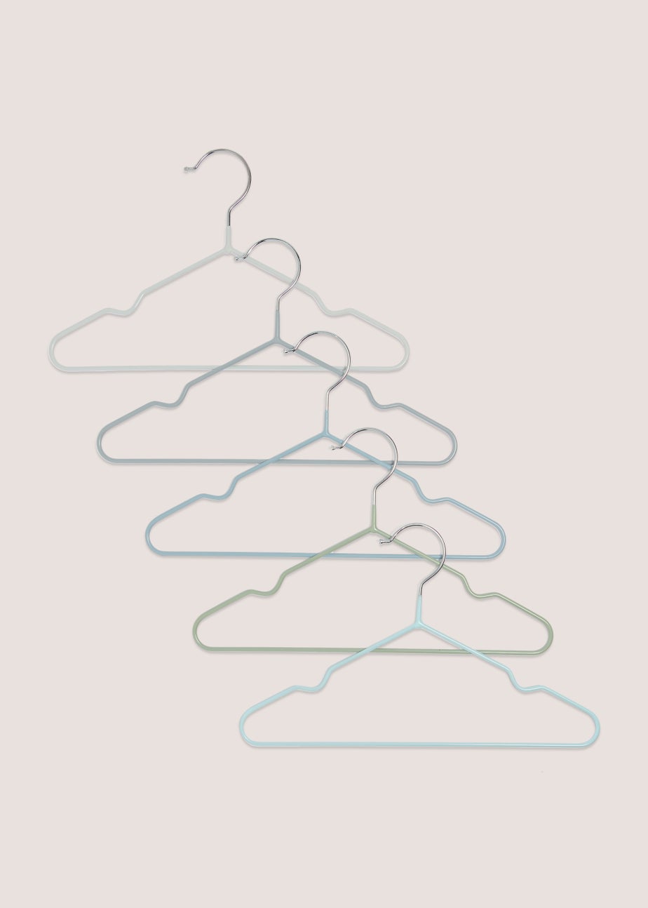 Kids 5 Pack Blue Wire Hangers