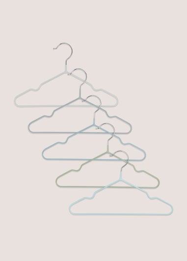 Kids 5 Pack Blue Wire Hangers