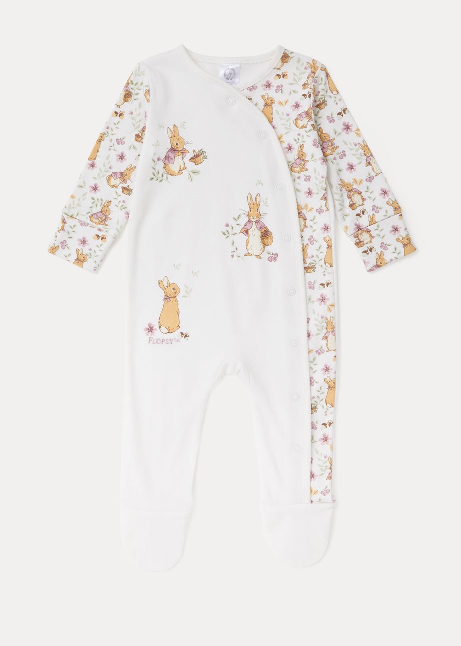 Baby Cream Peter Rabbit Sleepsuit (Newborn-12mths)