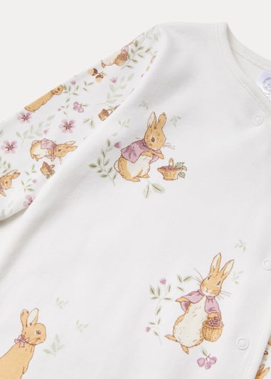 Baby Cream Peter Rabbit Sleepsuit (Newborn-12mths)