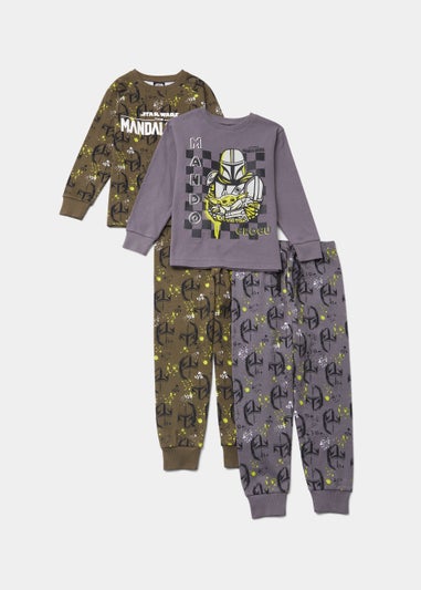 Kids 2 Pack Star Wars Mandalorian Pyjama Sets (4-13yrs)