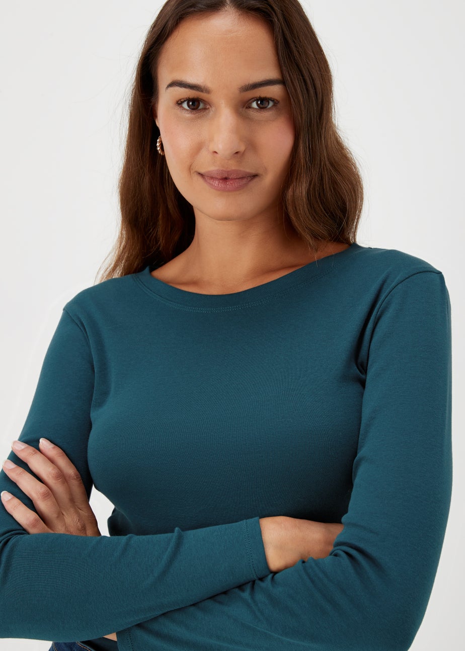 Teal Long Sleeve T-Shirt