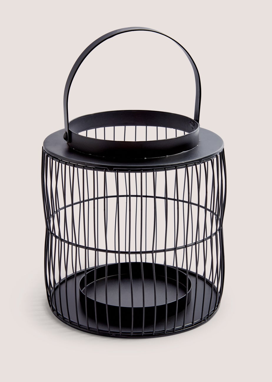 Small Black Wire Lantern
