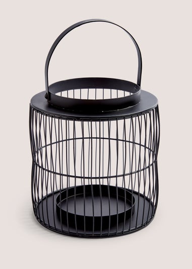 Small Black Wire Lantern