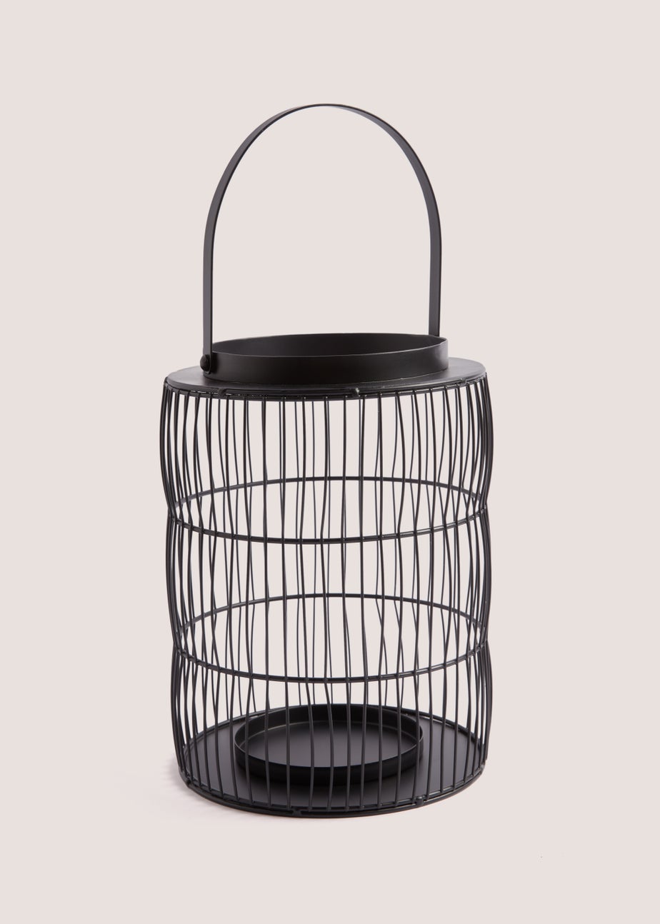 Black Wire Medium Lantern
