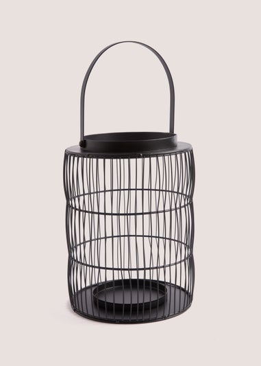 Black Wire Medium Lantern