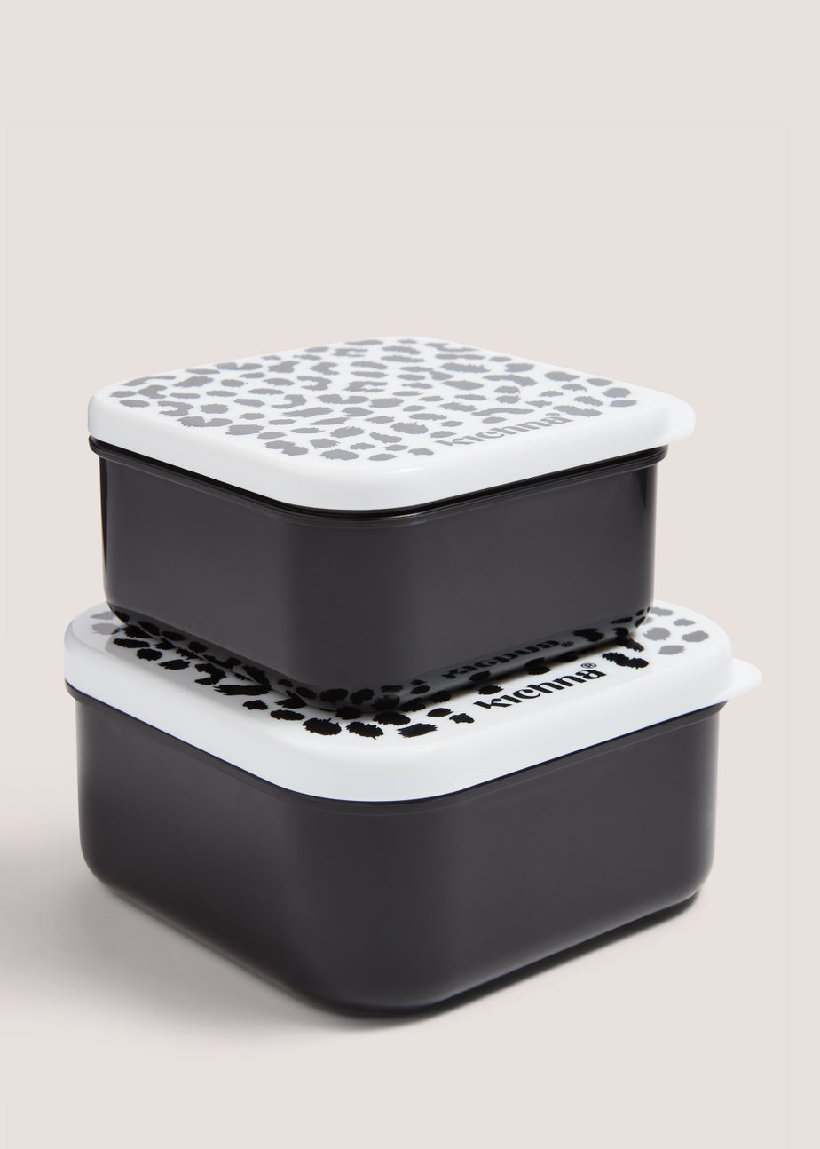 2 Pack Kichna Leopard Print Snack Pots