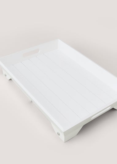 White Breakfast Tray with Legs (47cm x 32cm x 24cm)