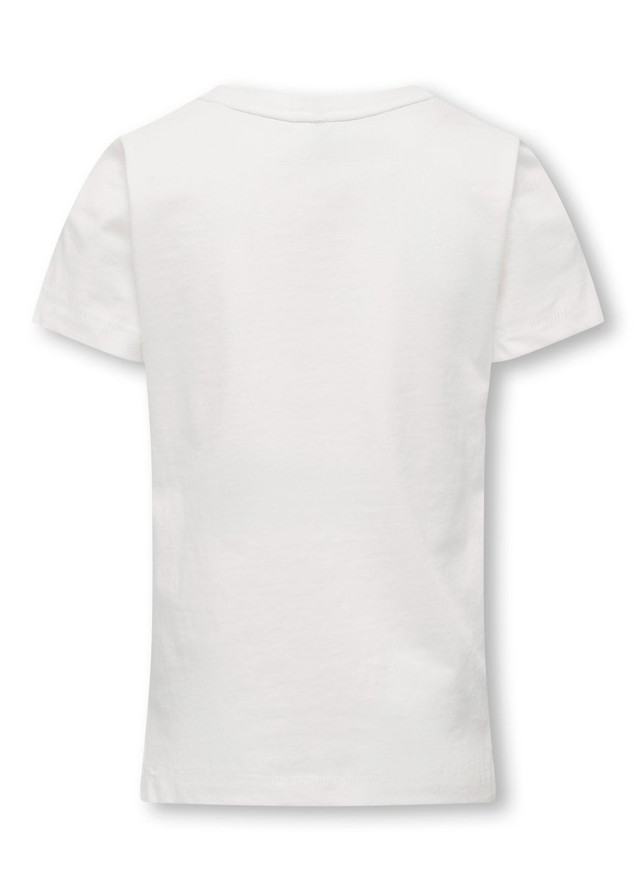 ONLY Girls White Slogan Top (5-14yrs)