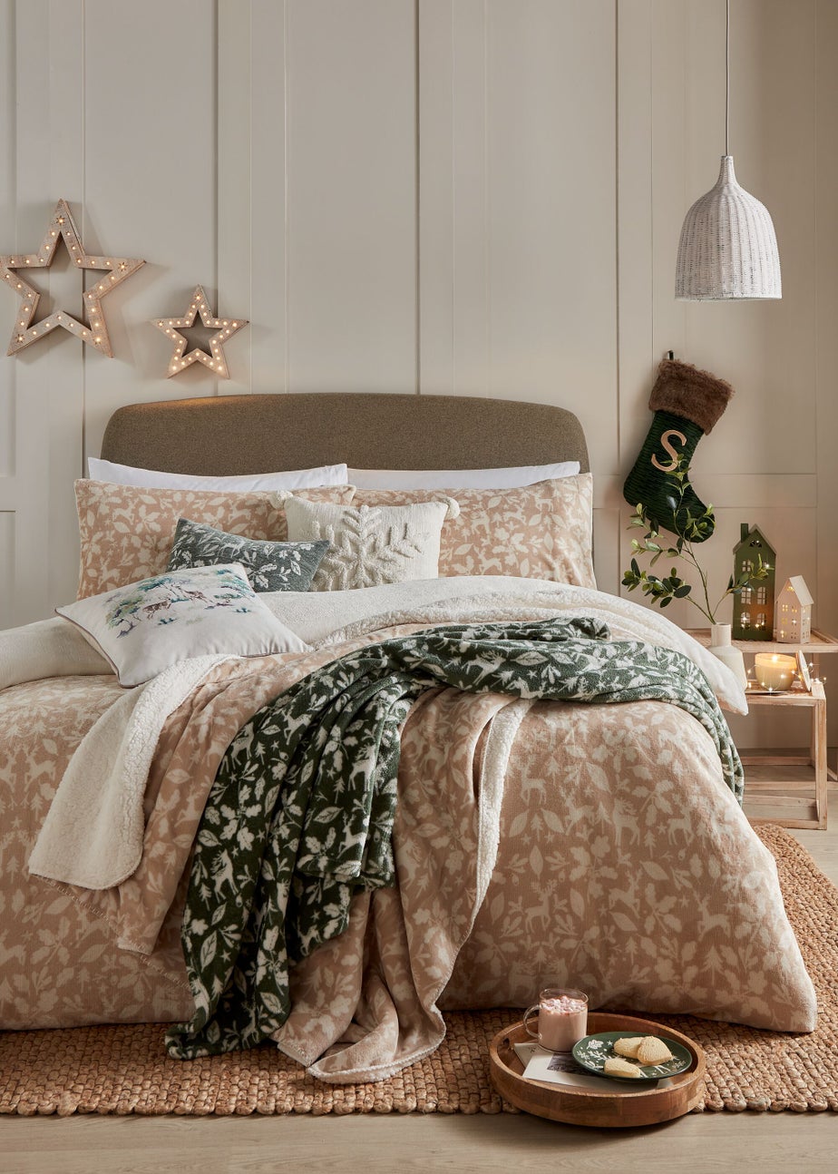 Natural Stag Fleece Duvet Cover