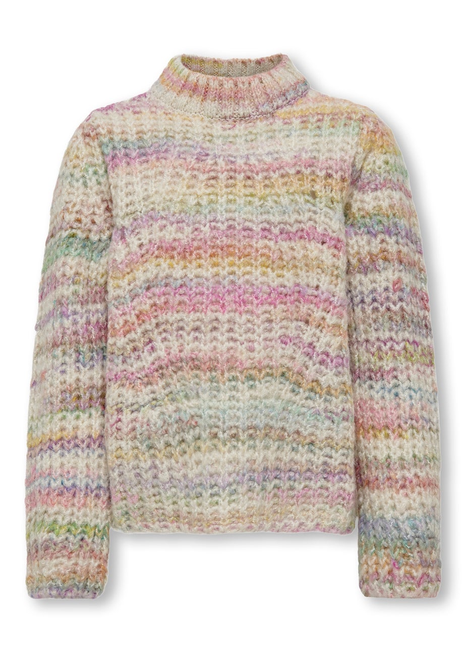 ONLY Girls Multicoloured Long Sleeve Knitted Jumper (5-14yrs)