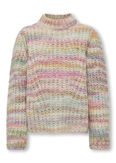 ONLY Girls Multicoloured Long Sleeve Knitted Jumper (5-14yrs)