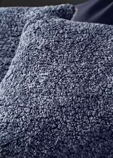 Blue Marl Fleece Duvet Cover