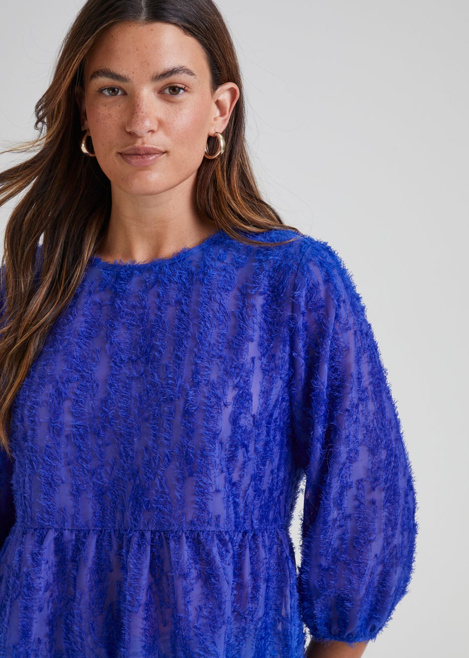 JDY King Blue 3/4 Sleeve Top