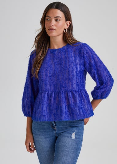 JDY King Blue 3/4 Sleeve Top