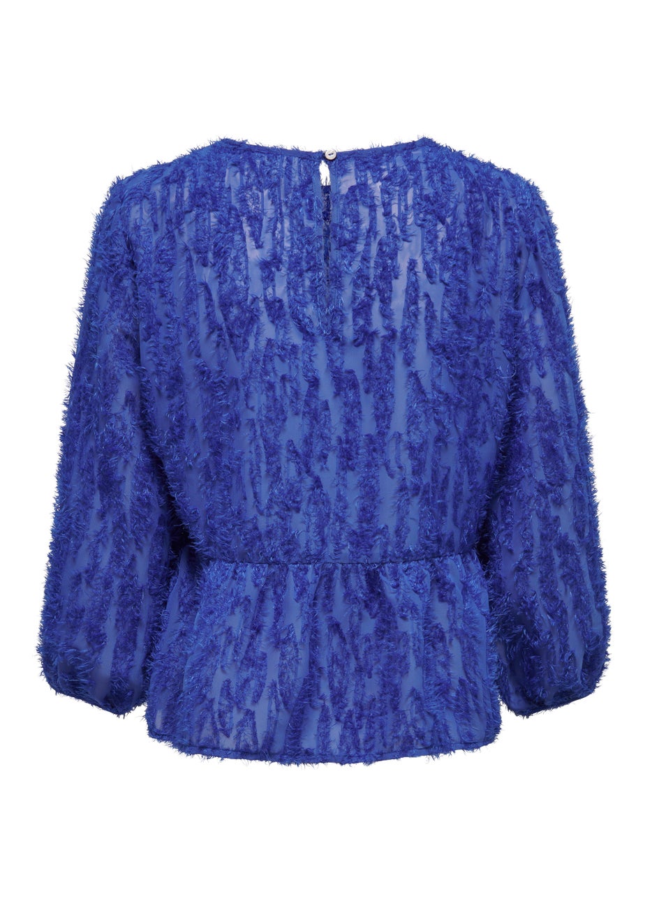 JDY King Blue 3/4 Sleeve Top