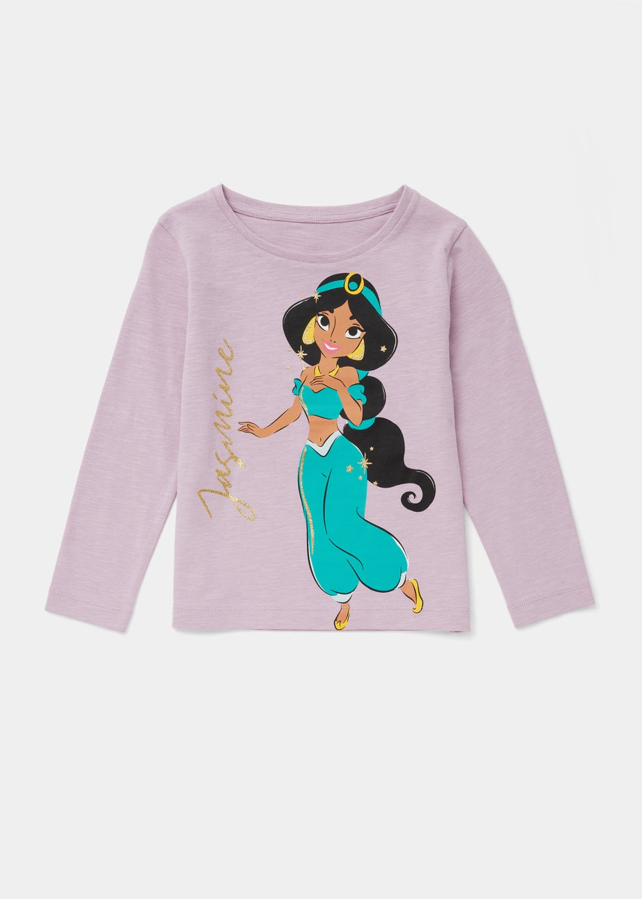 Kids Lilac Disney Jasmine Long Sleeve T-Shirt