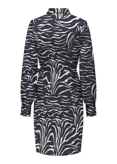 JDY Fifi Multicoloured Zebra Print Mini Wrap Dress
