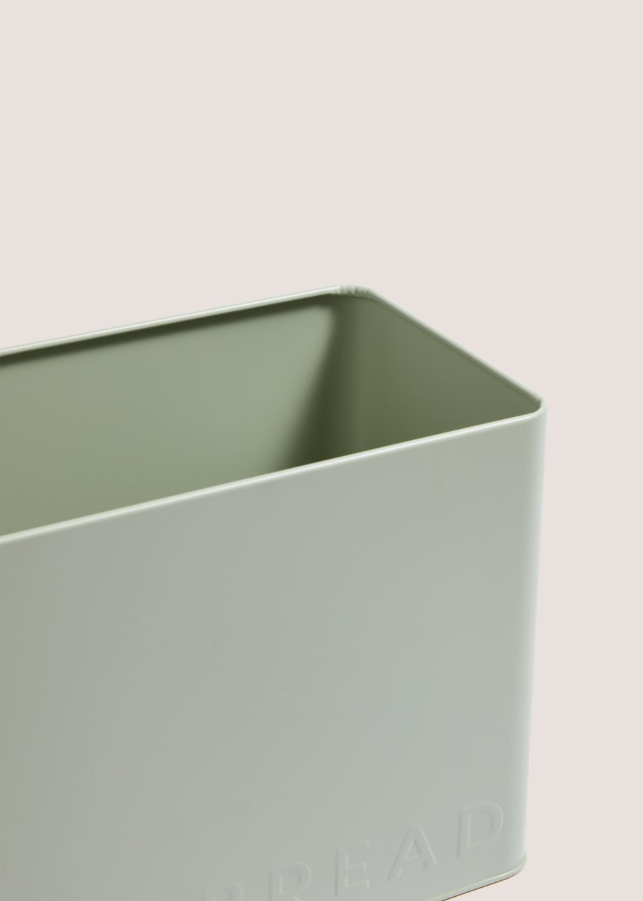 Pastel Green Bread Bin (23cm x 32cm x 17.5cm)