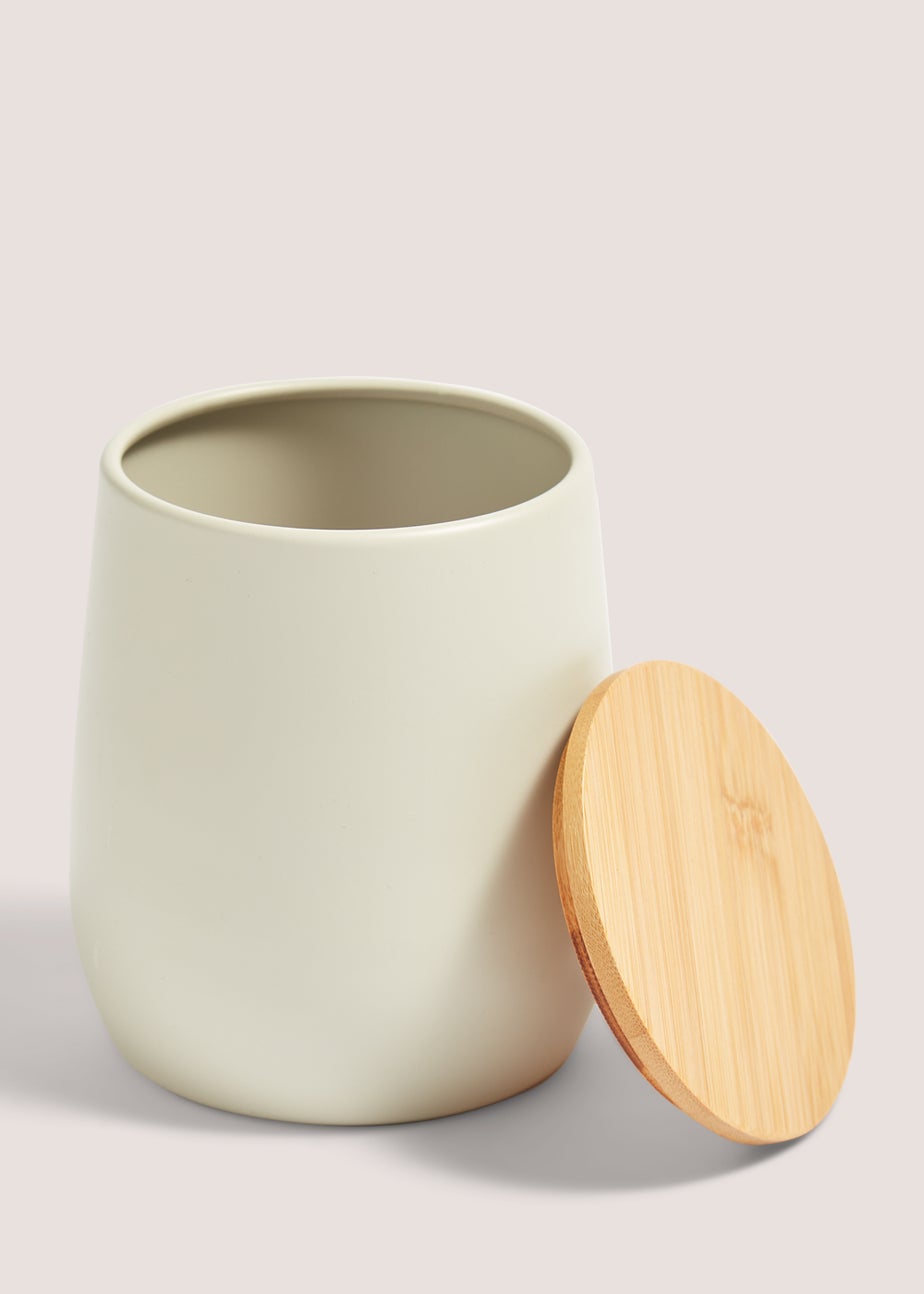 Natural Round Storage Tin (12cm x 9.5cm)