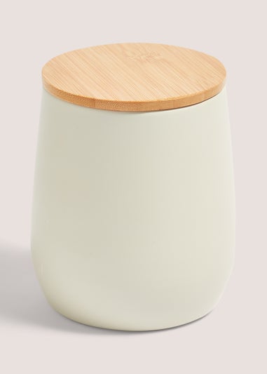 Natural Round Storage Tin (12cm x 9.5cm)