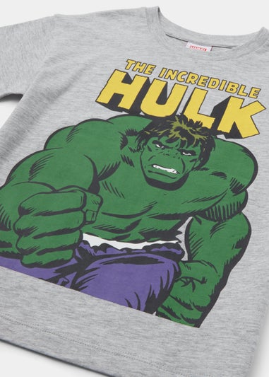 Kids Grey Marvel The Hulk T-Shirt (3-9yrs)
