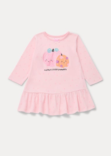 Kids Pink Pumpkin Nightie (9mths-5yrs)