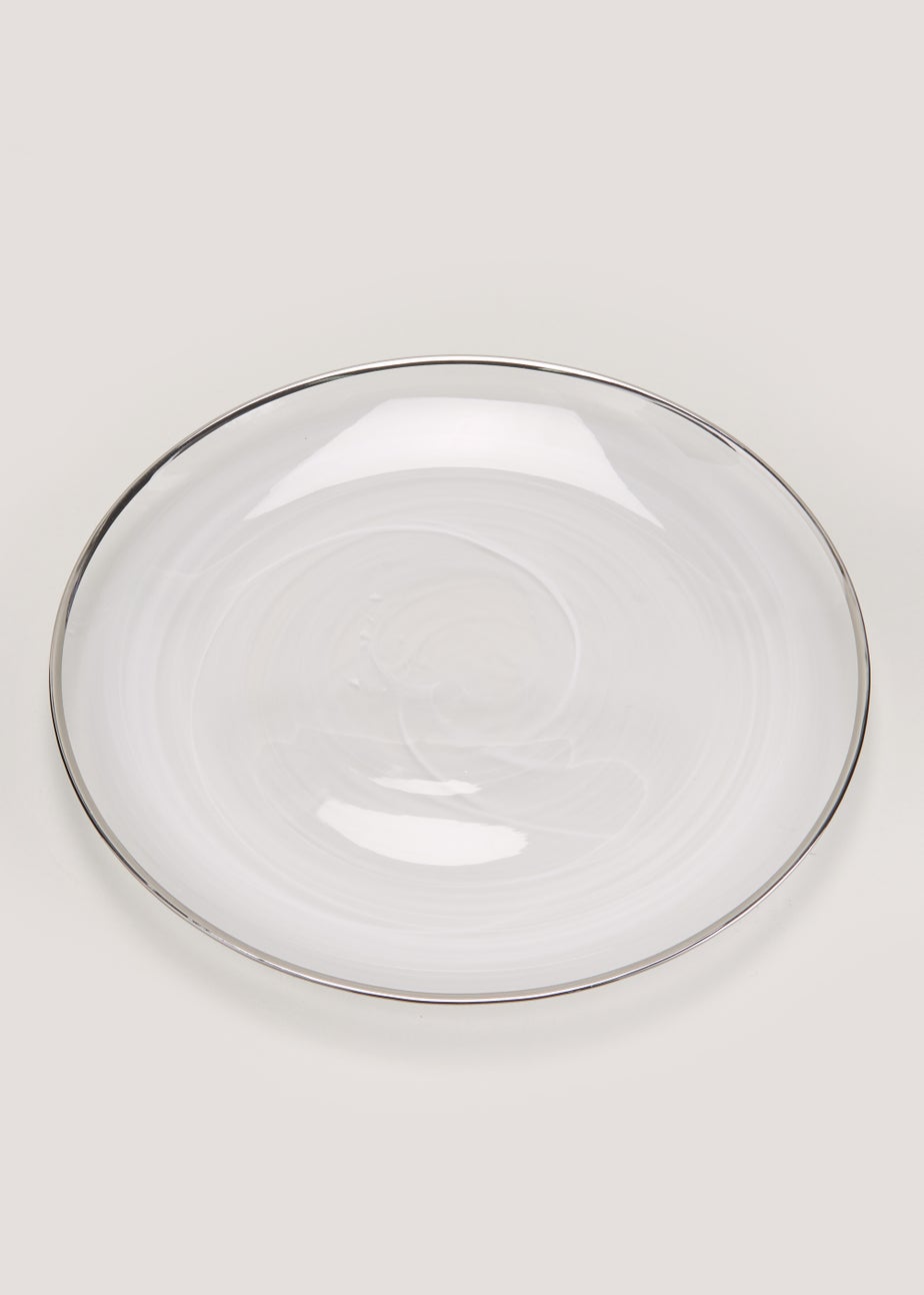 Silver Rim Charger Plate (31cm)