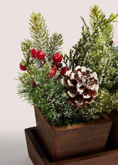 Berries in Wood Tray (25cm x 28cm x 9.5cm)