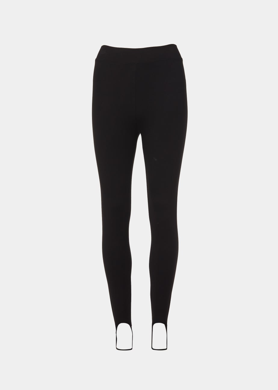 Black Stirrup Ponte Leggings