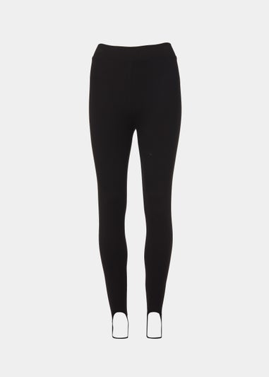 Black Stirrup Ponte Leggings
