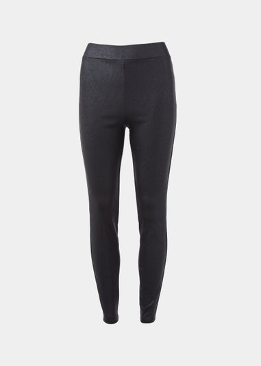 Black PU Coated Leggings