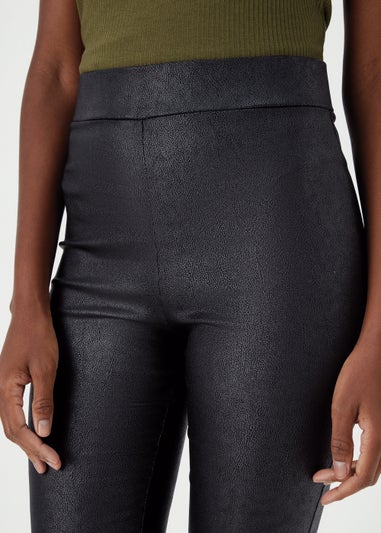 Black PU Coated Leggings