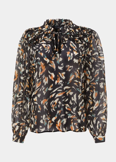 Et Vous Multicoloured Popover Blouse