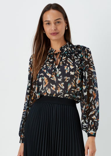 Et Vous Multicoloured Popover Blouse