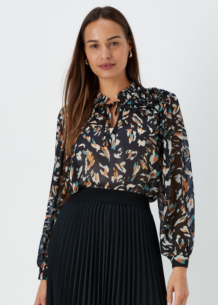 Et Vous Multicoloured Popover Blouse