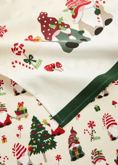 2 Pack Multicoloured Christmas Gonk Tea Towels (65.5cm x 45cm)