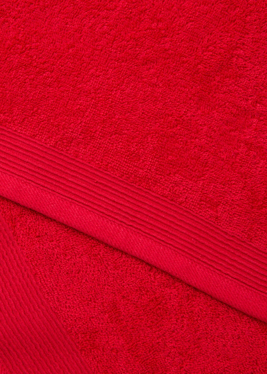 Red Low Twist 100% Cotton Towels