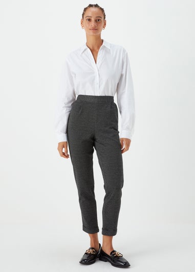 Black Pull On Trousers