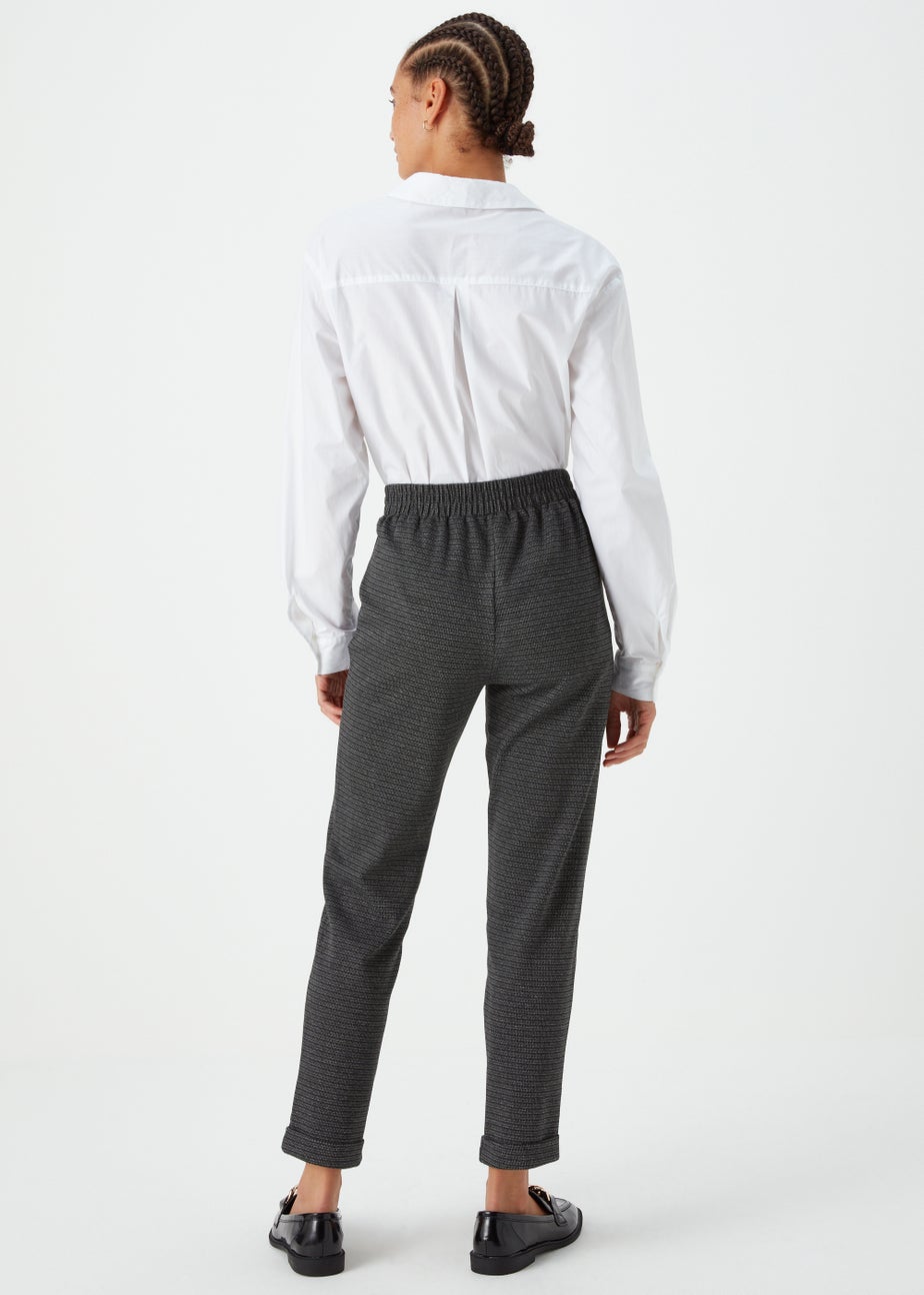 Black Pull On Trousers