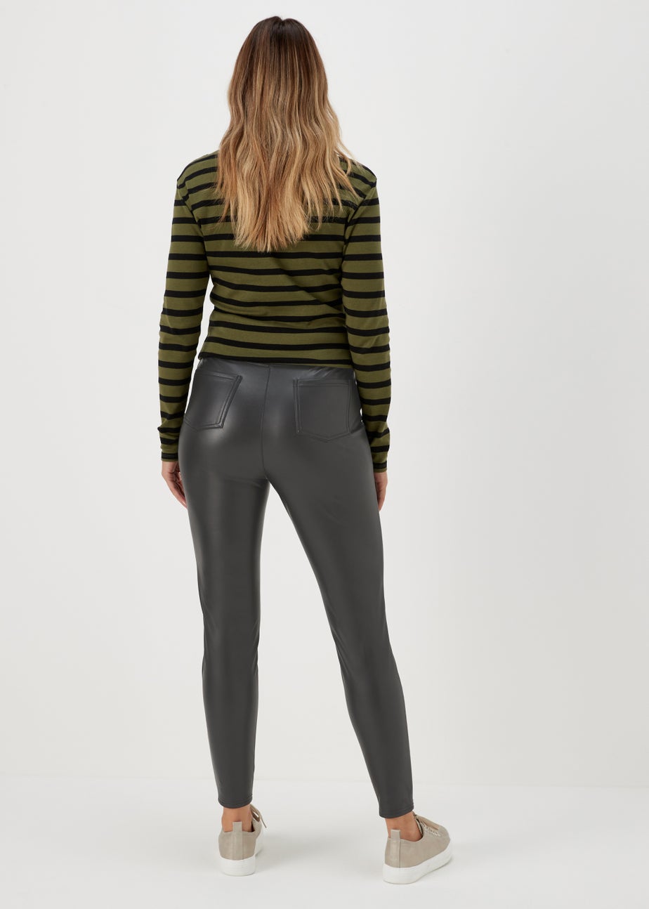 Jessie Black PU Trousers