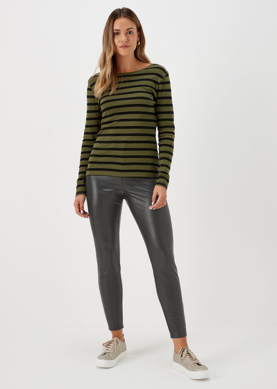 Jessie Black PU Trousers