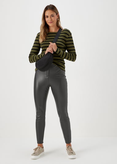Jessie Black PU Trousers